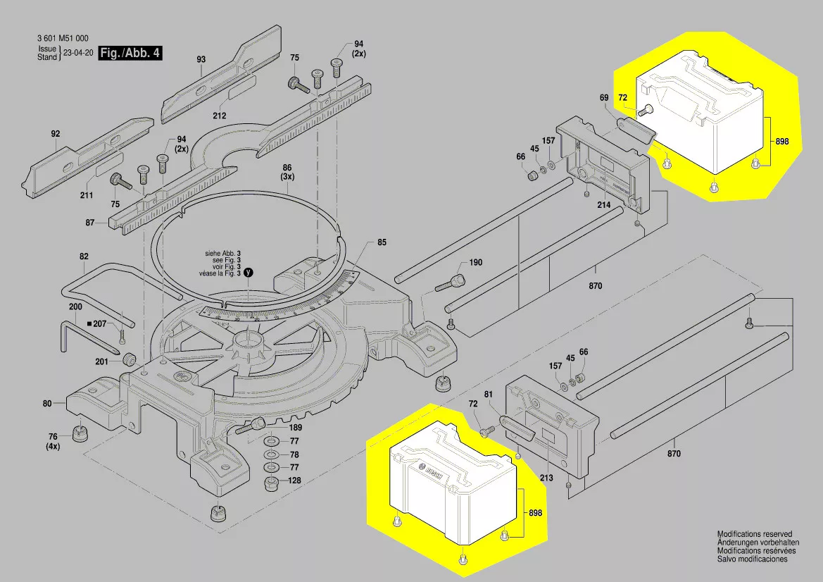 jeu de cales d\'appui pièce réf. 1 609 B07 675 Bosch